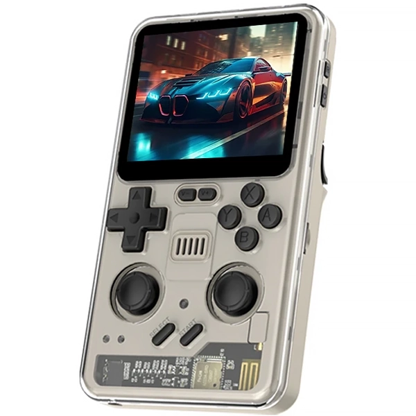 Console Portátil Powkiddy RGB20Pro de 3.2" com 8.000 Jogos - Cinza