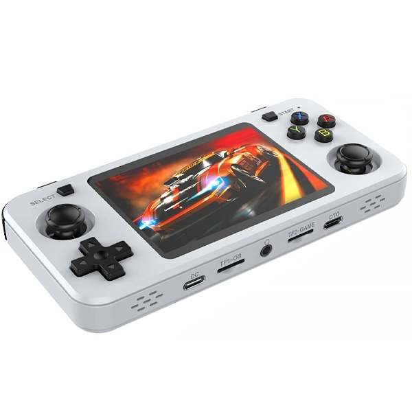 Consola Portátil R36H 128GB de 3.5" con 23.000 Juegos - Blanco