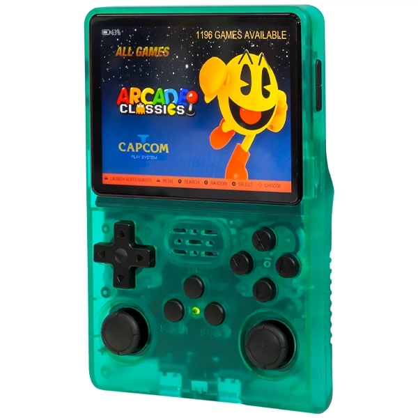 Consola Portátil R40S Pro 256GB de 3.5" con 30.000 Juegos - Verde