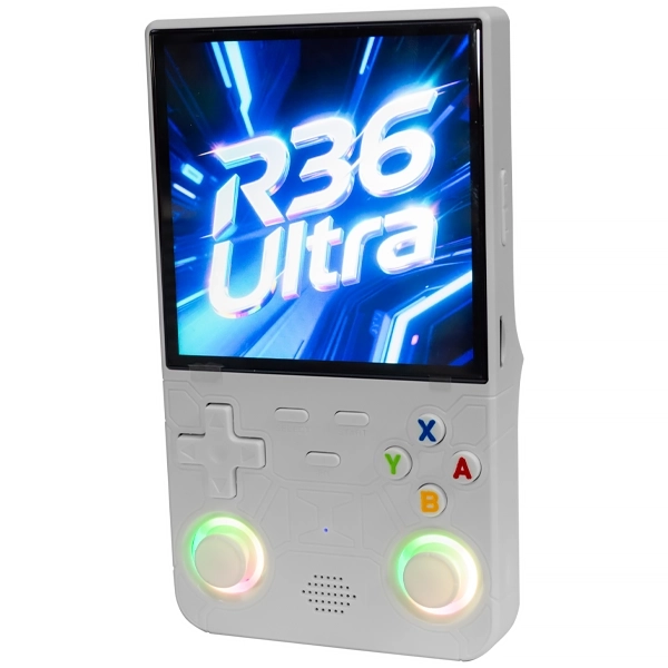 Console Portátil R36 Ultra de 4" com 40.000 Jogos - Branco