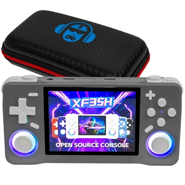 Console Portátil XF35H de 3.5" com 22.000 Jogos - Cinza