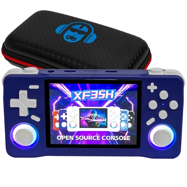 Console Portátil XF35H de 3.5" com 22.000 Jogos - Indigo Blue