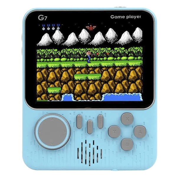 Consola Portátil Game Box G7 de 3.5" con 666 Juegos - Azul Claro (Inglés/Chino)