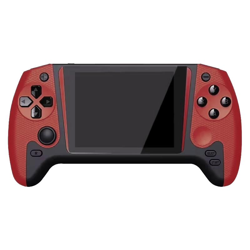 Consola Portátil Game Box Q21 de 3.5" con 500 Juegos - Rojo/Negro + Control (Inglés/Chino)