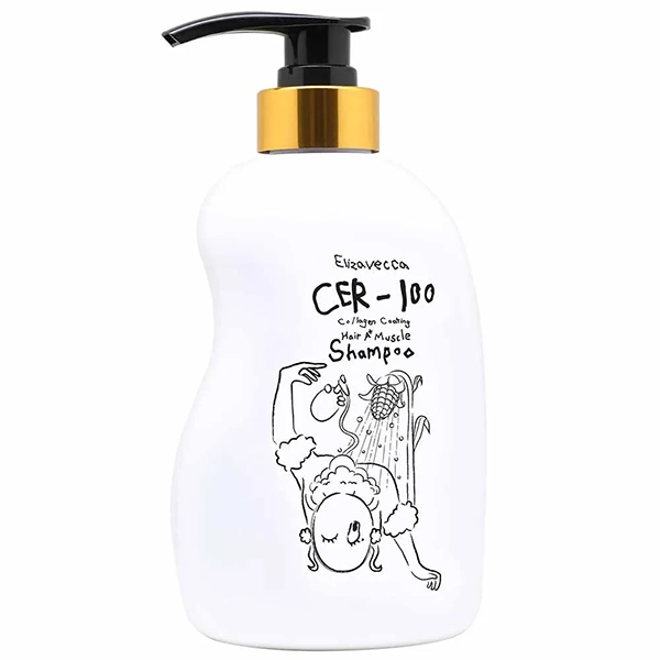 Shampoo Elizavecca CER-100 Collagen Coating Hair A+ Muscle 500 ml (Frasco Dañado)