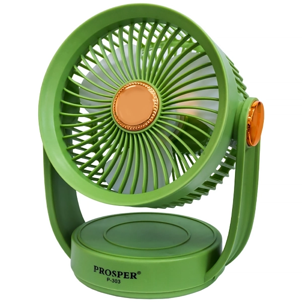 Mini Ventilador Prosper P-303 3 Aspas Recargable - Verde