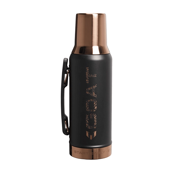 Termo Stanley Messi Mate System de 1.2 Litros - Negro/Dorado