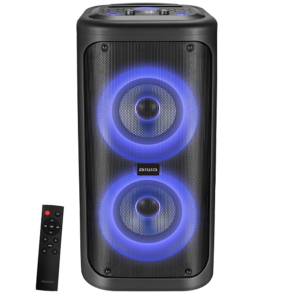 Caixa de Som Aiwa AW-POP1 400 watts P.M.P.O com Bluetooth/USB/FM - Preta