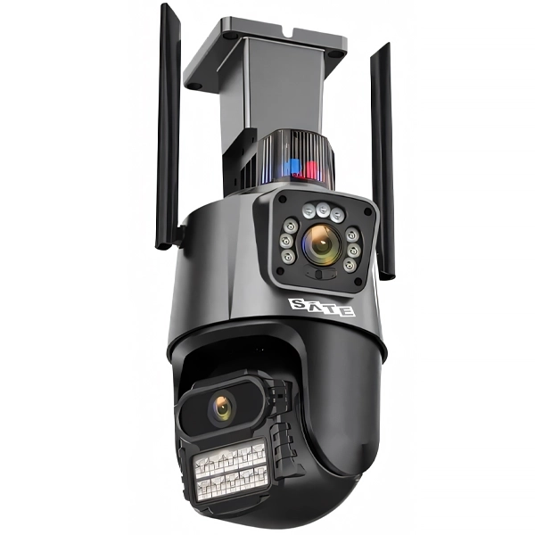 Câmera IP Satellite A-CAM8006D com Wi-Fi e Microfone - Cinza