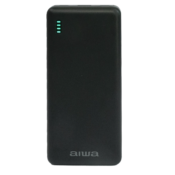 Carregador Portátil Aiwa AWPBF2022 20.000 mAh 2 Saídas USB e USB-C - Preto