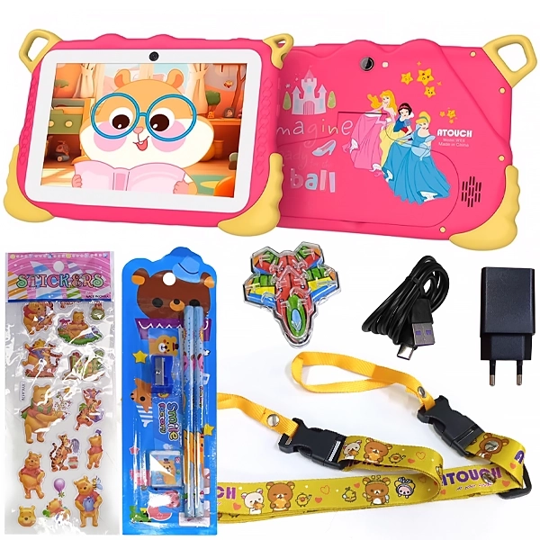 TABLET ATOUCH WE6 KIDS 7" 8GB+256GB WIFI ROSA (KIT VARIADO)