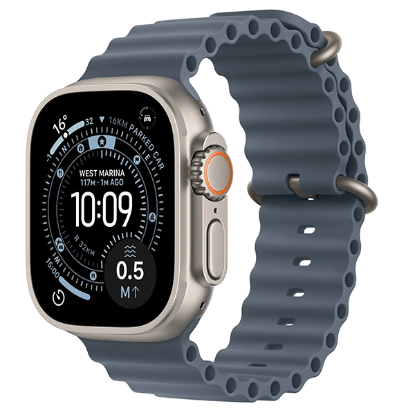 Apple Watch Ultra 3 49 mm/One Size MEWH4AF A3281 GPS + Celular - Natural Titanium/Anchor Blue Ocean Band