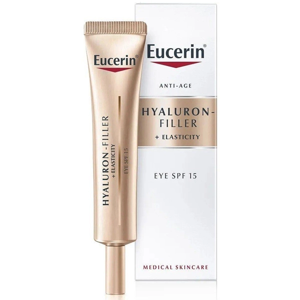 Creme para Contorno de Olhos Eucerin Hyaluron-Filler + Elastic Eye Cream SPF15 de 15 ml