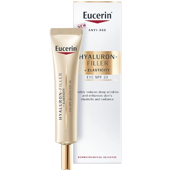 Creme para Contorno de Olhos Eucerin Hyaluron-Filler + Elasticity Eye SPF 20 de 15 ml