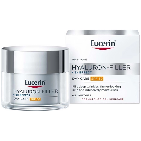 Crema Facial Hidratante Eucerin Hyaluron-Filler + 3x Effect Day Care SPF30 50 ml