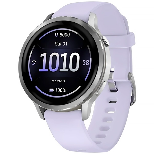 RELOGIO GARMIN VENU 4 41MM SMART WATCH 010-03013-01 PRATA/ROXO