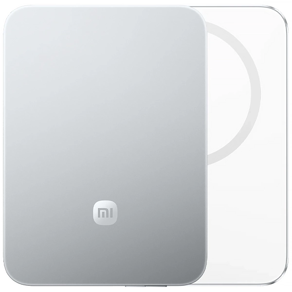 Carregador Portátil Wireless Xiaomi UltraThin Magnetic Power Bank 15W MDY-20-EB 5.000 mAh Saída USB-C - Glacier Silver