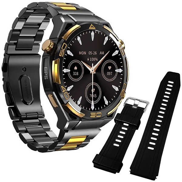 Reloj Blackview W90 Pro con GPS/Bluetooth - Negro/Dourado