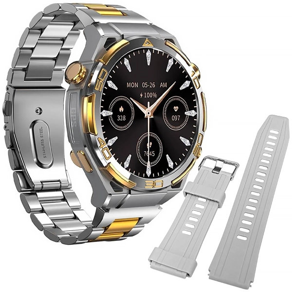 Reloj Blackview W90 Pro con GPS/Bluetooth - Prata/Dourado