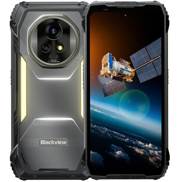 Celular Blackview XPLORE 2 Satellite NFC Dual SIM de 256GB/12GB RAM de 6.73" 50MP/50MP - Negro/Amarillo