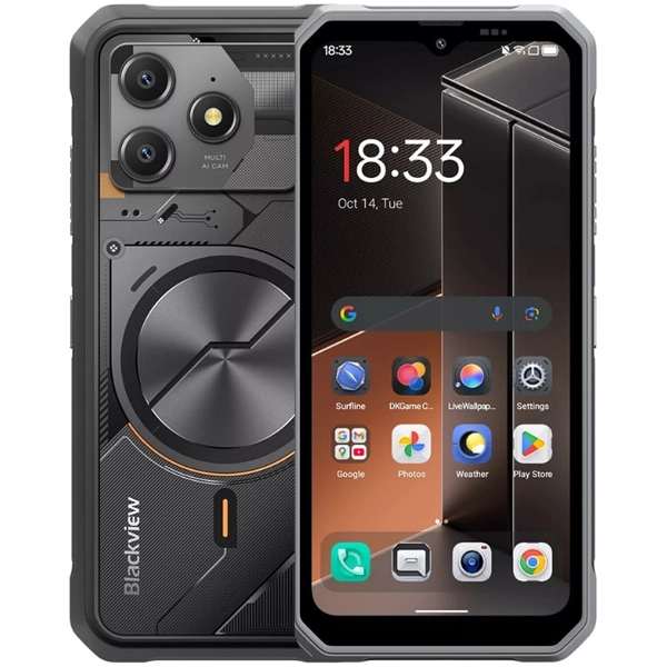 Celular Blackview Fort 100 NFC Dual SIM de 128GB/8GB RAM de 6.56" 16/13MP - Cosmic Black