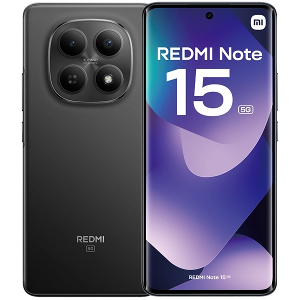 Celular Xiaomi Redmi Note 15 5G NFC Dual SIM 512GB/8GB RAM de 6.77" 108MP/20MP - Preto (Global)