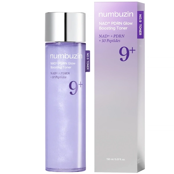 Tônico Facial Numbuzin No.9 NAD+ PDRN Glow Boosting de 150 ml