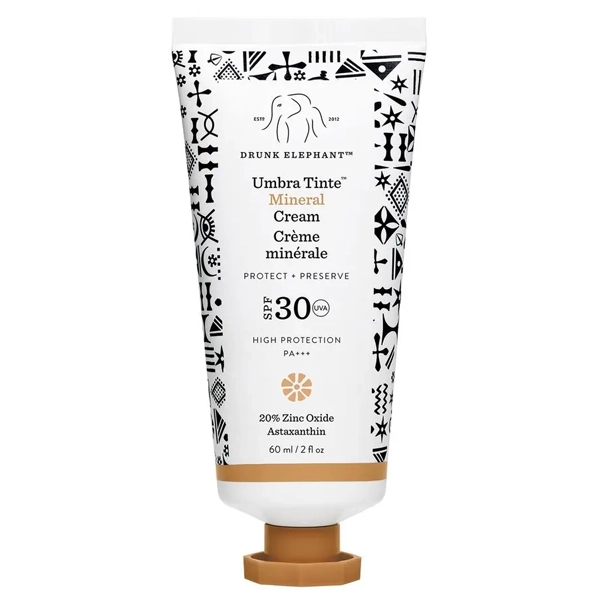 Protector Solar Drunk Elephant Umbra Tinte Mineral Cream SPF 30 PA+++ 60 ml