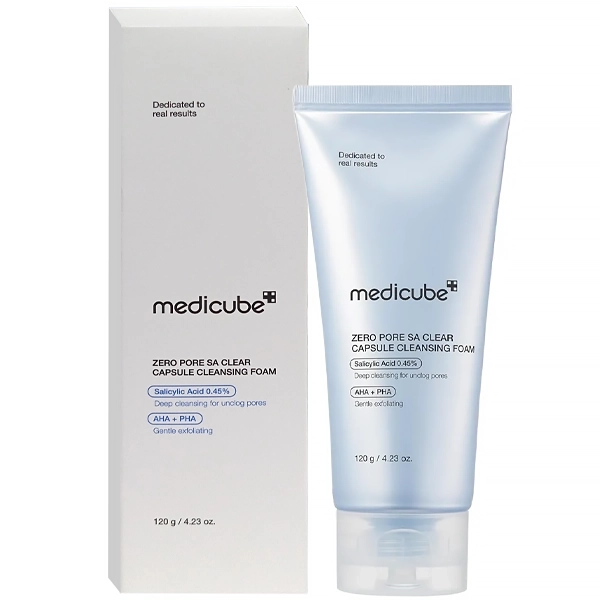 Limpador Facial Medicube Zero Pore SA Clear Capsule Cleansing Foam 120 g