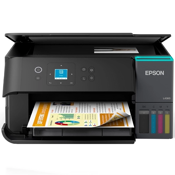 Impresora Multifuncional Epson EcoTank L4360 3 en 1 con Wi-Fi Bivolt - Negra