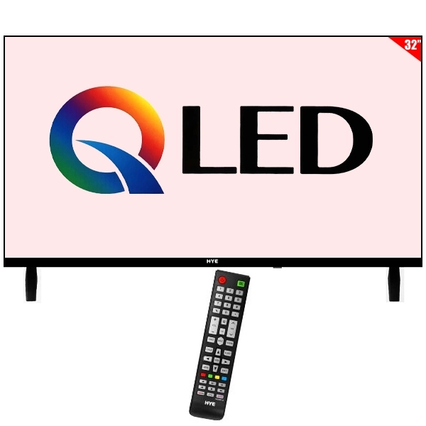 Smart TV QLED 32" HYE 32ATHQ HD Android  Wi-Fi con Conversor Digital