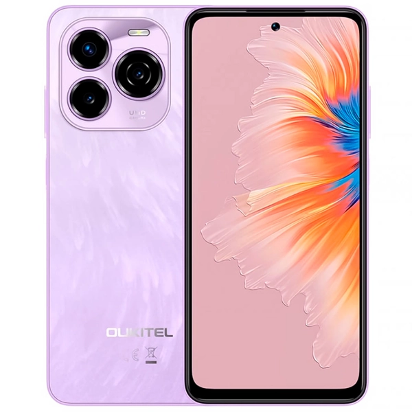 Celular Oukitel C65 Dual SIM de 128GB/4GB RAM de 6.7" 50MP/8MP - Morado