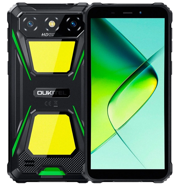 Celular Oukitel G5 Dual SIM de 64GB/4GB RAM de 6" 13MP/5MP - Negro/Verde
