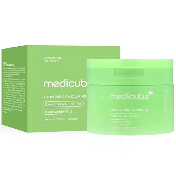 Tônico Facial Mediacube Exosome Cica Calming Pad de 100 unidades