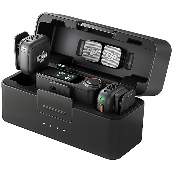 Microfone Sem Fio DJI MIC 3 com USB-C - Preto