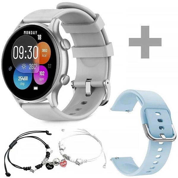 Reloj G-Tide R5 Lite con Bluetooth - Gris + Pulsera