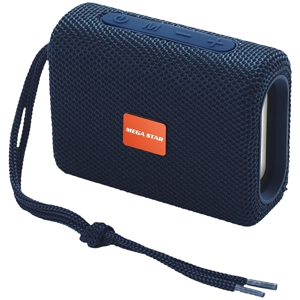 Speaker Megastar HY01BTA 5 watts com Bluetooth/Rádio FM/USB/Micro SD - Azul