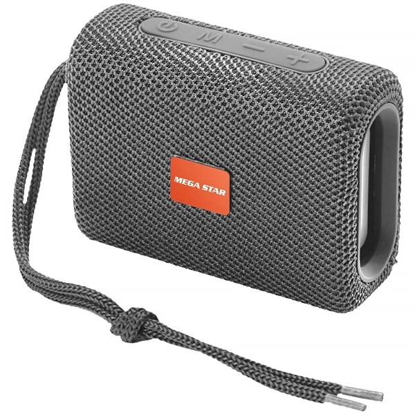 Speaker Megastar HY01BTG 5 watts con Bluetooth/Radio FM/USB/Micro SD - Gris