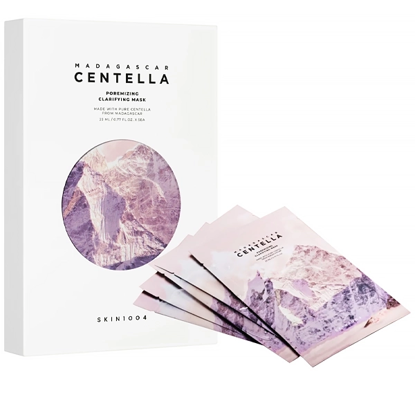Mascarilla Facial SKIN1004 Madagascar Centella Poremizing Clarifying Mask - 5 Unidades