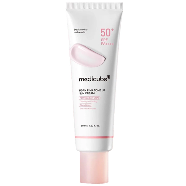Protetor Solar Facial Medicube PDRN Pink Tone Up Sun Cream SPF 50+ PA+++ 50 ml
