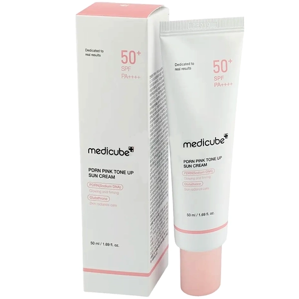 Protector Solar Facial Medicube PDRN Pink Tone Up Sun Cream SPF 50+ PA+++ 50 ml