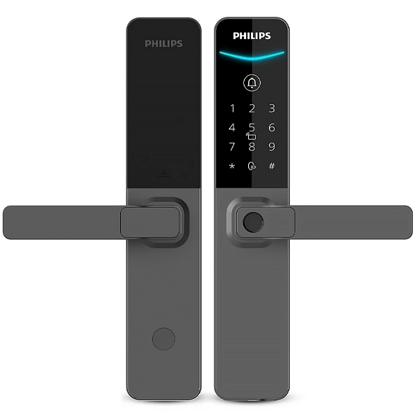 Fechadura Eletrônica para Porta Philips EasyKey 6000 Series DDL615-5HBS - Cinza