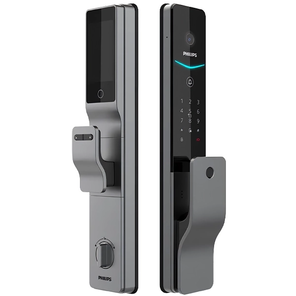 Fechadura Eletrônica para Porta Philips EasyKey 7000 Series DDL720-MVP-17HWS com Câmera - Cinza