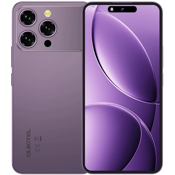 Celular Oukitel P1 Pro NFC Dual SIM de 256GB/4GB RAM de 6.7" 50+2+0.3MP/32MP - Purpura