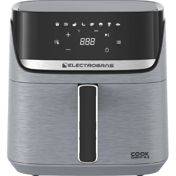 Fritadeira Elétrica Electrobas Cook Cheff 8.3 EBAF-83 2.000 watts 8.3 Litros 220 - 240V ~ 50/60Hz - Cinza/Preta