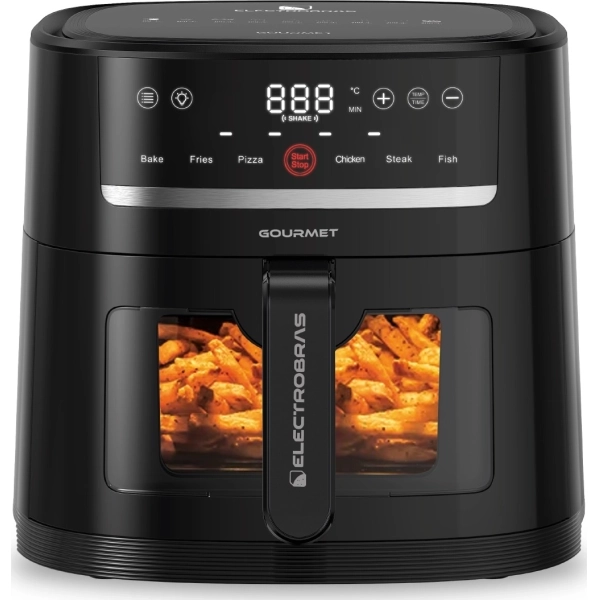Fritadeira Elétrica Electrobas Gourmet EBAF-66 1.500 watts 6.6 Litros 220 - 240V ~ 50/60Hz - Preta