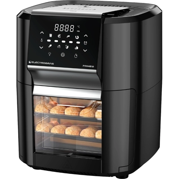 Fritadeira Elétrica Electrobras Prime 12 EBHAF-12 1.800 watts 12 Litros 220 - 240V ~ 50/60Hz - Preto