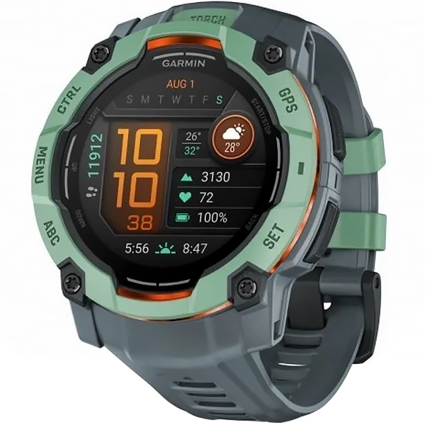 Reloj Garmin Instinct 3 AMOLED 010-03020 50 mm con GPS/Bluetooth - Azul/Verde Claro