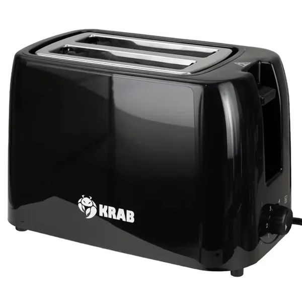 Tostadora Krab KBTE75 750 watts 6 Temperaturas 220 - 240 V ~ 50/60 Hz  - Negra