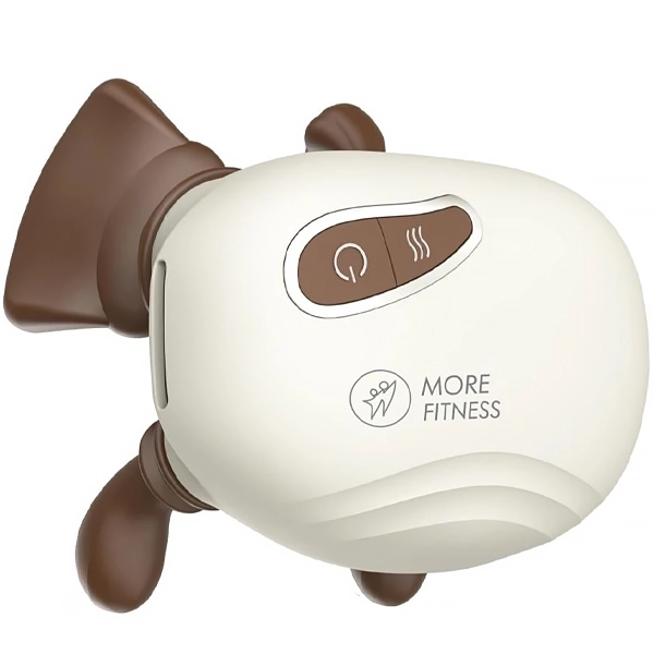 Massageador para Pescoço More Fitness MF-18 Recarregável - Bege/Marrom